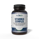 Wellotrix מתקדם B-Complex - Full Spectrum of 8 Essential B ויטמינים (B1, B2, B3, B5, B6, B7, B9, B12 ב- Active Coenzyme Forms - תמיכה באנרגיה מטאבוליזם ובריאות סלולרית - 120 קפסולות