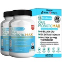BestBreath Oral Probiotic MAX - 40 מיליארד CFU - תמיכה בשיניים, חניכיים, אוזניים, Nose, גרון ובריאות העיכול - 60 קפסולות (2)