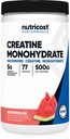 אבקת אלומיניום Creatine Monohydrate (Watermelon, 500 דקדוק) - תוסף Micronized Creatine - טבעוני, non-GMO, Gluten Freeten