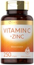 Karlyle ויטמין C עם Zinc | 250 Softgels | Bioavailable | Ascorbic Acid