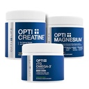 Opti + Power & Recovery Bundle - Creatine Pills, Triple Magnesium & rTG אומגה 3 Kit | תמיכה בביצוע שרירים, התאוששות & Joint Wellness * 3 מוצרים Active Lifestyle Pack
