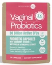 Probiotic for Women | 80 מיליארד CFUs | 3X Stronger Formula with Lactobacillus rhamnosus GR-1, L. reuteri RC-14, Prebiotics, ויטמין C & D3 | Fast-Acting Odor & pH Support