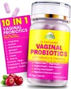 Probiotics for Women with Prebiotics & Cranberry - ד"ר פורמולה Feminine pH Balance Daily תוסף, תומך Vaginal Odor Control & Urinary Tract Health, 30 משרתים