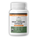 Lone Star הבוטנים אורגני Spirulina קפסולות - 100% טהור כחול ירוק אלגה, ללא ריח דגים, סופר מזון תוספת, טבעוני, Non-GMO, Gluten-Free (120 Count, Green Spirulina)