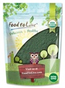 Food to Live Organic Spirulina Powder, 4 Pounds — Non-GMO, Kosher, Raw Blue-Green Algae, Vegan Superfood, Bulk, Non-Irradiated, Pure Vegan Green Protein, Rich in Vitamins & Minerals, Great for Drinks