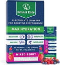 אבקת Smart Eats Electrolyte - 1,690 מ"מ אלקטרוליטים, 9 מינרלים חיוניים ווויטמינים, 5 אנטי-oxidants, Rapid & Energyzing הידרציה, שעוצבה על ידי רופאים, <1 סוכר דקדוק, Sour Bre Flavor - 30 Packets