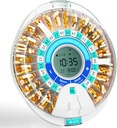 Windtrace אוטומטי p Dispenser עבור Elderly, אלקטרוניקה חודשי גלולות מארגנת עם אבקה ואור, 28 יום חכם לוקה תרופות Dispenser, Timed Pill Dispenser Machine for Prescriptions & ויטמינים