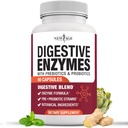 Enzymes for Gut Health - Probiotic Multi Enzymes with Prebiotics and Probiotics with Lipase for Women and Men for Digest, Daily Enzymes for Digest - 60 Count Count