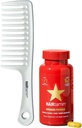 Hairtamin Advanced Vegan Biotin תוסף Pack | שיער, עור וניק ויטמינים עם Gentle Detangling Comb כדי לקדם צמיחה והתאמה