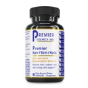 Premier Research Labs Premier Hair / Skin / Nils - תוספת צמיחה שיער לנשים וגברים עם Keratin, ויטמינים לצמיחה שיער, יופי מבפנים לשיער, עור וציפורים - 60 קפסולות צמחוניות