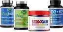 Magtein Magnesium L-Threonate 60 קפסולות, Magceutics MagteinPRO 90 קפסולות, KIDDOCALM חניכיים 90 קפסולות, ויטמין D3 K2 30 קפסולות - Bundlelele