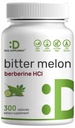 Bitter Melon עם Berberine תוספת של 15,000 מ"ג Per המשרת, 300 קפסולות | 15:1 Wild Bitter Melon פירות לחלץ & Berberine HCL | צד שלישי נבדק | Plant Based, non-GMO