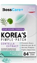 Centella Hydrocolloid Patch BossCare+™ Original Korean Pimple Patches for Face, Teen & Adults Salicylic Tea Tree Oil Spot Cover, Absorbs Pus Shrink Pimples, Scar-Guard Formula | 84 Ct 3 Sizes, FSA HSA