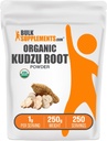 BulkSupplements.com אורגני Kudzu Root אבקת - אורגני Kudzu Root Supplement, Herbal Supplement - Gluten Free - 1g per Serve, 250g (Pack of 1)