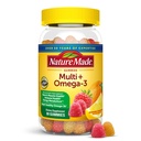 הטבע עשה Multivitamin + אומגה 3, Multivitamin חניכיים לנשים וגברים, תמיכה יומית תזונתית, 80 ויטמינים ומינרלים למבוגרים, 40 יום אספקה