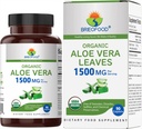 Brieofood אורגני Aloe Vera 1500 מ"ג, 45 לשרתים, גלוקוז צמחוני, 000 חינם, 90 טבליות Vegetarian
