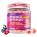 Prenatal Vitamins for Women, 37-IN-1 Prenatal Vitamin Gummies with DHA, Choline, Iron, Methylfolate, Vitamin D3 C B12 B6, Women Multivitamin Support Mom & Baby | Before, During & After Pregnancy, 60Ct