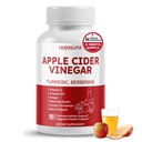 Apple Cider Vinegar 14-in-1 תוספת עם Turmeric ג'ינג'ר Garlic Cinnamon Fenugreek Blueberry Milk Thistle Banaba - Made in the USA