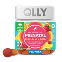 OLLY Prenatal Multivitamin Gummy, Supports Healthy Growth and Brain Development, Folic Acid, Vitamin D, Omega 3 DHA, Chewable Supplement, Citrus Berry Flavor, 30 Day Supply - 60 Count (Pack of 12)