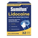 Sumifun Lidocaine Pain Relief Patches Maximum Strength, 4% Lidocaine Patches for Back, Knee, Neck & Muscle Pain, Butterfly Design Arthritis Pain Patches, Long Lasting 8-Hour Relief