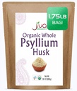 Jiva Organics Whole Psyllium Husk (Isabgol) 1.75 LB (28 Oz) ג'מבו באג - non-GMO, Unflavored - Keto Friendly, Soluble סיבים