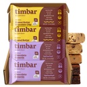 timbar Plant-Based Protein Bars | Peanut Butter Chocolate Chip & Chocolate Brownie | 15g Plant Protein, 8g Prebiotic Fiber | Gluten, Dairy & Egg Free, Non-GMO, No Sugar Alcohols (4 bars, sampler pack)