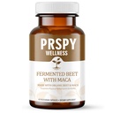 Wellness Fermented Beet & Maca - Healthy Energy & Circulation Support Supplement -Vegan, Gluten-Free,Soy-Free 60 Capsules(30 Servings)