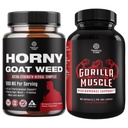 Bundle of Hory Goat Weed for Male Enhancement - תוספת כוח הורנסי גואה Weed עבור גברים ועוד כוח טסטוסטרון Booster עבור גברים - טבעי טסטוסטרון תוסף