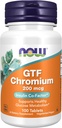 עכשיו תוספים, GTF (Glucose Tolerance Factor) Chromium 200 mcg, Insulin Co-Factor*, 100 טבליות