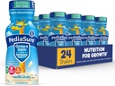 PediaSure Grow & Get with Immune Support, 27 ויטמינים ומינרלים לילדים, 7g חלבון, non-GMO, Gluten-Free, Vanilla, 8-fl-oz בקבוק, Pack של 24
