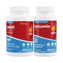 Redd Remedies Joint Health Original, 90 Capsules, and Curcumin T4, 60 Capsules