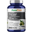 NusaPure Olive Leaf 20% Ol Europein 50:1 לחלץ, 500 מ"ג Equivalent עד 25,000 מ"ג 200 Veg Caps מתאים צמחונים ו טבעונים, non-GMO