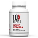 10X Health Neuro Medulla Brain תוסף - Nootropics Brain Support Supplement for Brain, Memory and Focus - Memory Supplements with ויטמין B1 & B3, Zinc, Ginkgo Biloba & More - 60 קפסולות
