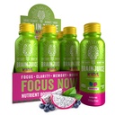 BrainJuice Kids Brain & Immune Support Shot, Gluten Free Supplement Shots for Energy, Focus, Immunity with ויטמין D, C, B, Alpha GPC & אורגני ג'ינג'ר שורש, 5+, Dragon Berry, 2.5 oz, 12 Pack