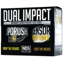 NDS תזונה מקסימלית כוח כפול Impact Stack - Powerful 2-in-1 ירידה במשקל Kit משלבת גבוה אנרגיה שריפת שומן XT Thermogenic עם Premium CLA Censor Body Toner (60 Caps & 90 Softgels)