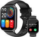 RUIMEN Smart Watches for Men (Answer / Make Calls, 2 Bands Included), 1.8 "Smartwatch for iOS / Android Phones, Fitness Tracker Heart Rate/Sleep Monitor Digital Watch Waterהוכחה למים שחורים