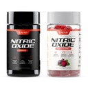 Snap Supplements Nitric Oxide Booster + Nitric Oxide Beet Root Gummies Bundle, 90 Vegetarian Capsules + 60 Peach Gummies