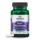 Swanson Zinc Picolinate Chelated מינרלים תוספת למבוגרים המבקשים Immune, חזון ותמיכה Prostate - טופס מועדף גוף - 22 מ"ג (60 קפסולות טבעוניות)