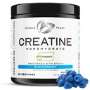 שריר Feast Creapure Creatine Monohydrate אבקה, טבעוני Keto Friendly Gluten-Free, שריר התאוששות תוספת ואמין Creatine עבור צמיחה שרירית, פלאקרטין, טבעי כחול פטל, 300gg