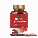 ליקופן קפסולות, ליקופן טבעי 200 מ"ג עם אורגני Reishi Mushroom 200 מ"ג תוספת עבור Prostate Health ו- Immune Support - Gluten-Free, non-GMO, 60 קפסולות (1 Pack)