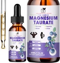 2 Pack | נוזל מגנזיום טאראט, Glycinate, Malate, Aspartate, Citrate Calm Magnesium תוסף עבור Cardiovascular, Sleep,Calm, Cramps תמיכה