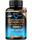Glucosamine Chondroitin MSM Collagen | תוספת תמיכה משותפת 2800 מ"ג | מיוצר בארה"ב | FSA Approved מוצרים פריטים | תוספי תזונה תזונתית | עבור גברים ונשים, 240 קפסולות
