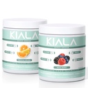 Kiala Nutrition Super Greens, אורגני ירקות אבקה, Spirulina & Chlorella Superfood אבקת, סוכר וגלוט חינם טבעוני, Spectra Band, טרופי Slush, מעורב ברי 2 Pack