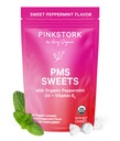 ורוד סטרק אורגני PMS תומך ממתקים עבור בני נוער ונשים - פשוט וטבע תרכובות ויטמין B6 ופפרמיניט - תקופת, העיכול, Bloating, Mood Swings - 30 טיפות