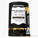 Better Alt Pure ההימלאיה Shilajit Sticks with Organic Honey, Saffron | Easy to Consume Shilajit 30 Sticks for Energy Boost & Immune Support, 85+ Trace מינרליםs, 75%+ Fulvic Acid Acid Acid Acid Acid Acid Acid Acid Acid