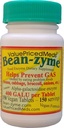 Bean-Zyme Gas הקלה למבוגרים תוספת כוח (150 ct) הוא 400 GAUL עבור Tablet Alpha Galactosidase, טבעוני, עלות פחות, Enzyme Dietary מזון טבעי Enzyme