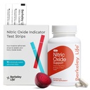 Berkeley Life Nitric Oxide Support Supplement & At-Home Testing Strips Bundle (30 Capsules & 10 Test Strips)