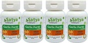 Garlic Forte כמוסות 500 מ"ג. 60 Veg. קפסולה | Lahsan (Allium Sativum) לחלץ קפסולות לגברים ונשים | Ayurvedic Herbal Supplement/Remedies | 10:1 Forte (4 בקבוקי 60 קפסולות)