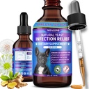 Natural Yeast Infection Treatment for Dogs | Probiotic-Powered Drops with 8-Herbal Blend | Supports Skin, Ears, Allergy Relief | Dog Yeast Infection Treatment Oral Supplement | Bacon-Flavored