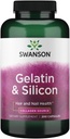 Swanson Gelatin and Silicon - Collagen Proteins Supporting Healthy Hair - Helps Deliver Vital Minerals for Strong Nails and Thick Hair - 20mg and 1.08 Grams - (200 Capsules)